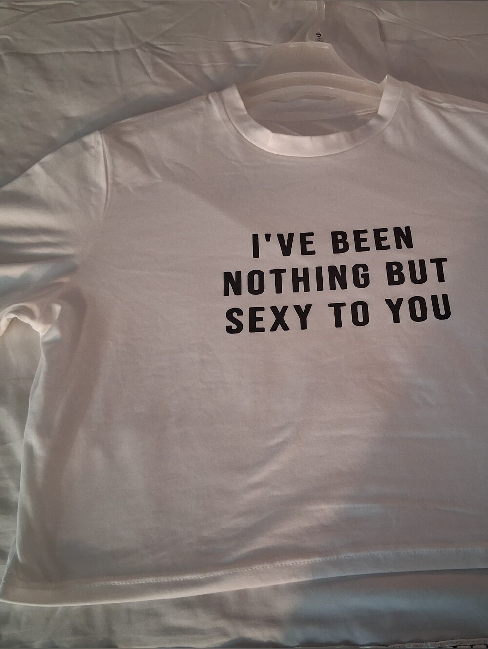 Fitted White Tee. Slightly Cropped.
